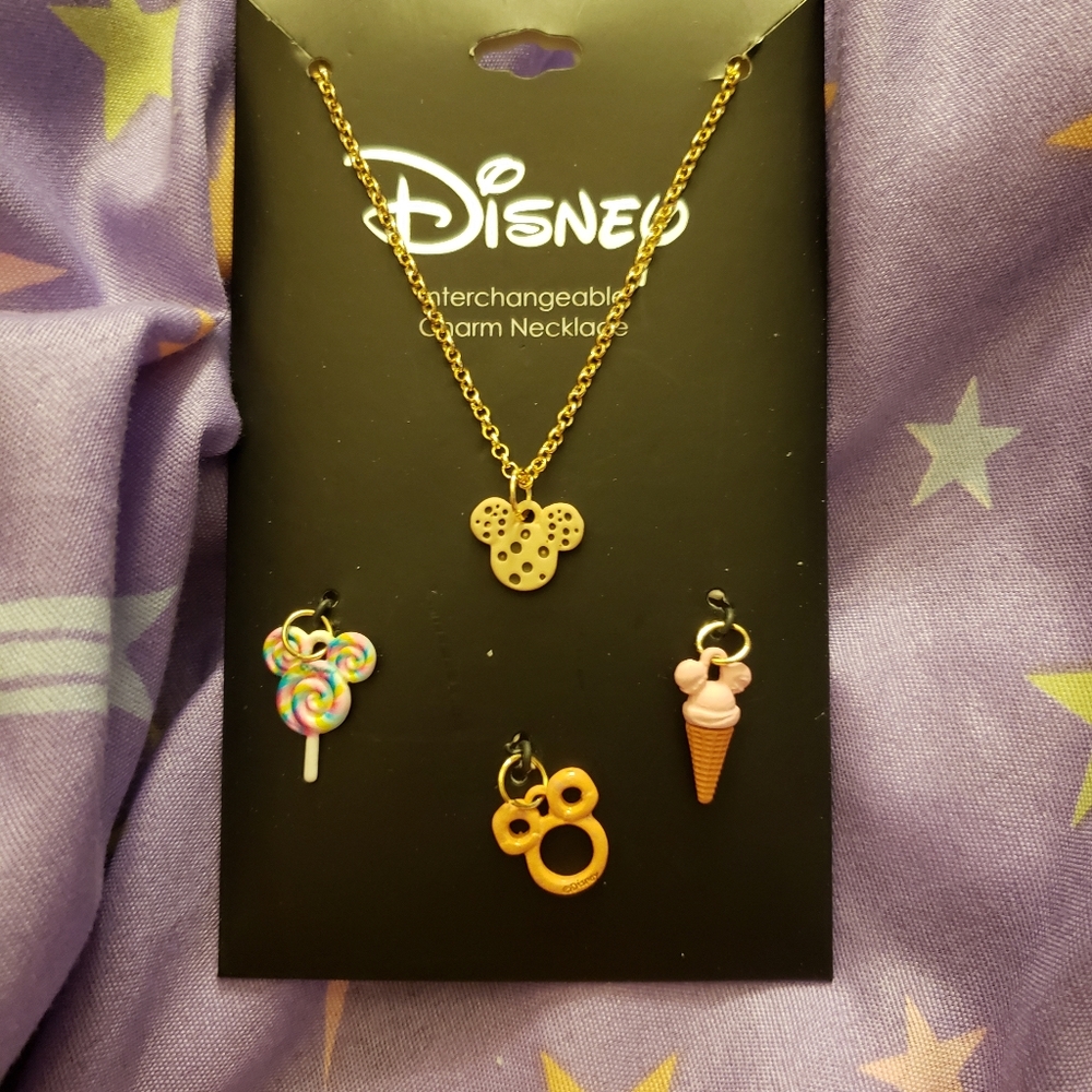 Disney Mickey Mouse Treats charm necklace jewelry